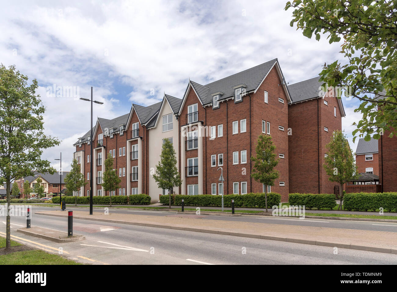 Moderne Wohnungen Wohnungen im Westrook Warrington. Stockfoto