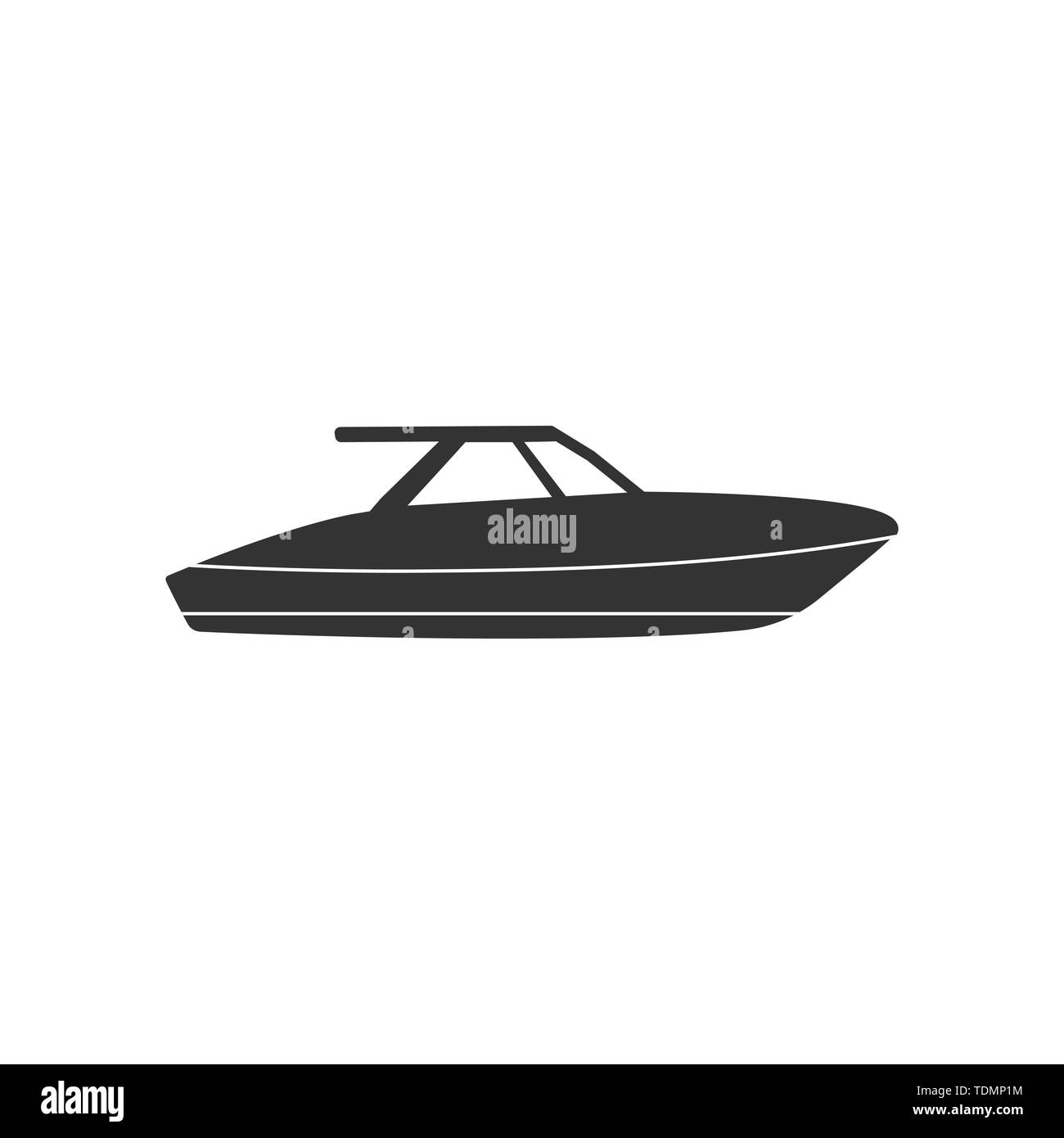 Boot, Segel, Segeln Schiff yacht Symbol Vektor Stock Vektor