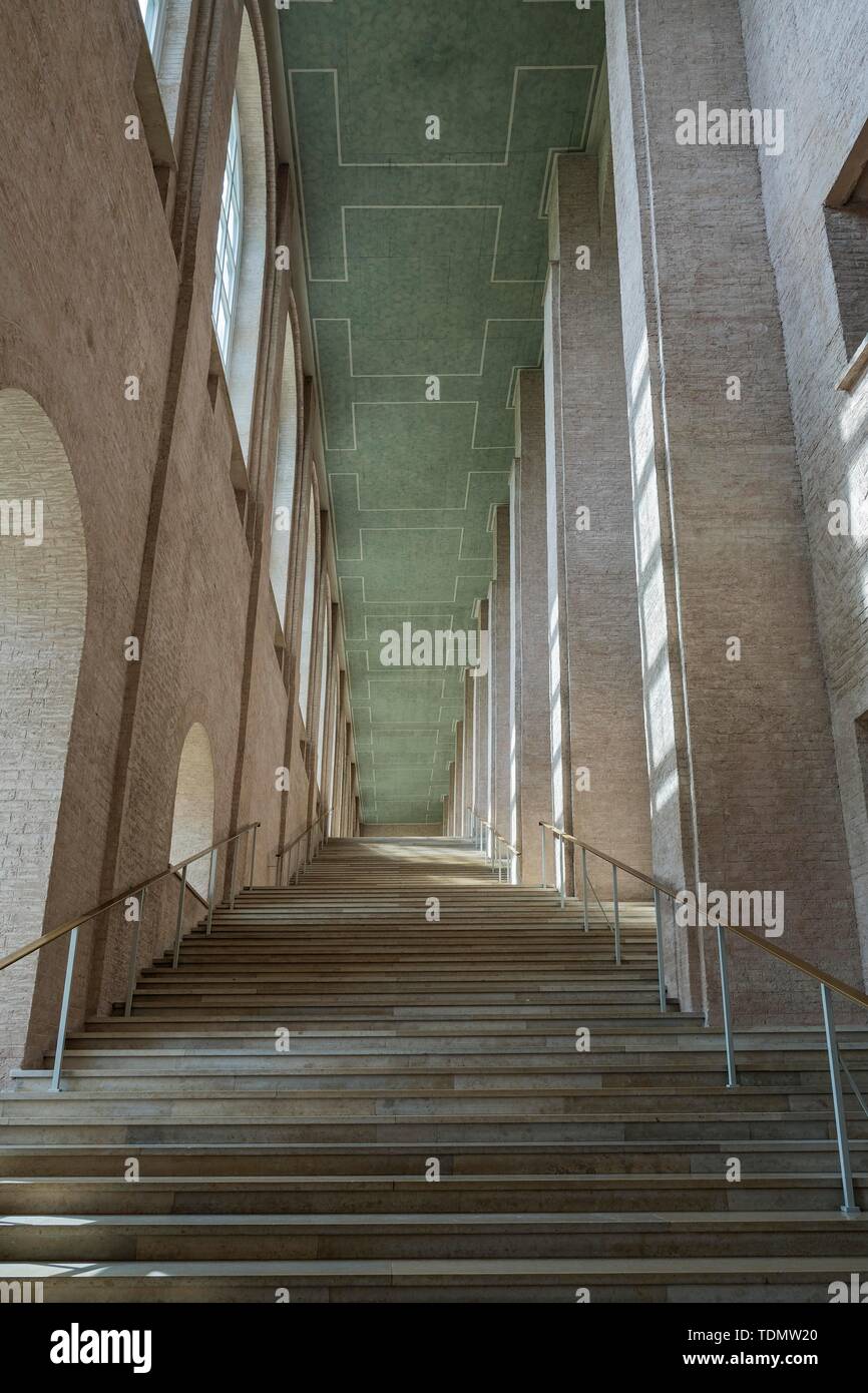 Treppen in der Alten Pinakothek, München, Oberbayern, Bayern, Deutschland Stockfoto