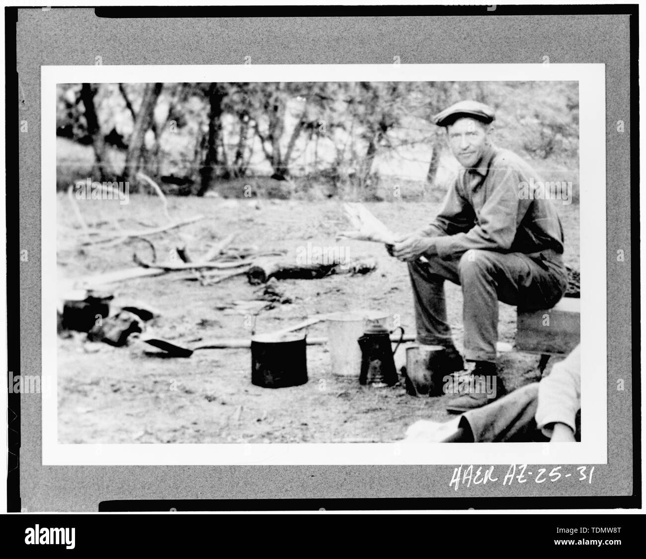 Foto von WILLIAM BARTLETT c. Ende 1920, mit freundlicher Genehmigung von Carl Moore. - Bartlett Dam, Verde River, Phoenix, Maricopa County, AZ Stockfoto
