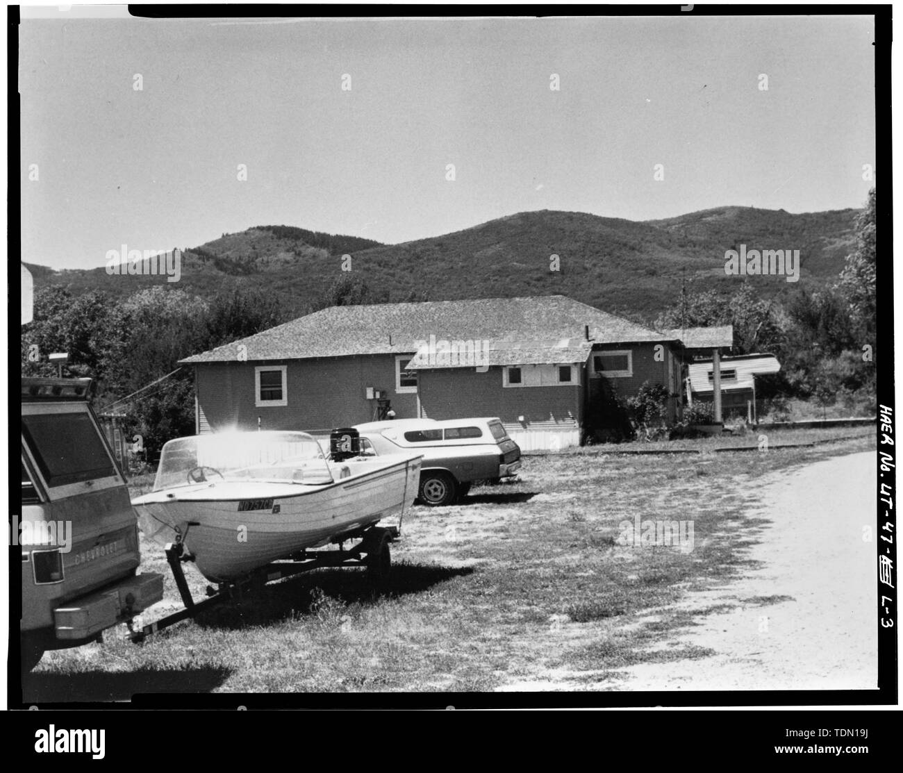 - Park Utah Mining Company - keetley Grubengebäude, das Superintendentenhaus, 1 Meilen östlich der USA 40 bei Keetley, Heber City, Wasatch County, UT Stockfoto