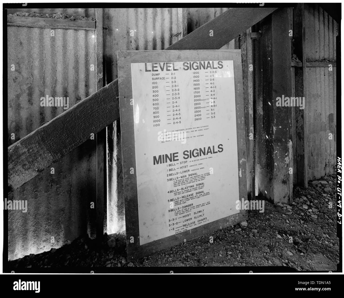 - Park Utah Mining Company - keetley Grubengebäude, Tipple-Ore Auto Snowshed, 1 Meilen östlich der USA 40 bei Keetley, Heber City, Wasatch County, UT Stockfoto