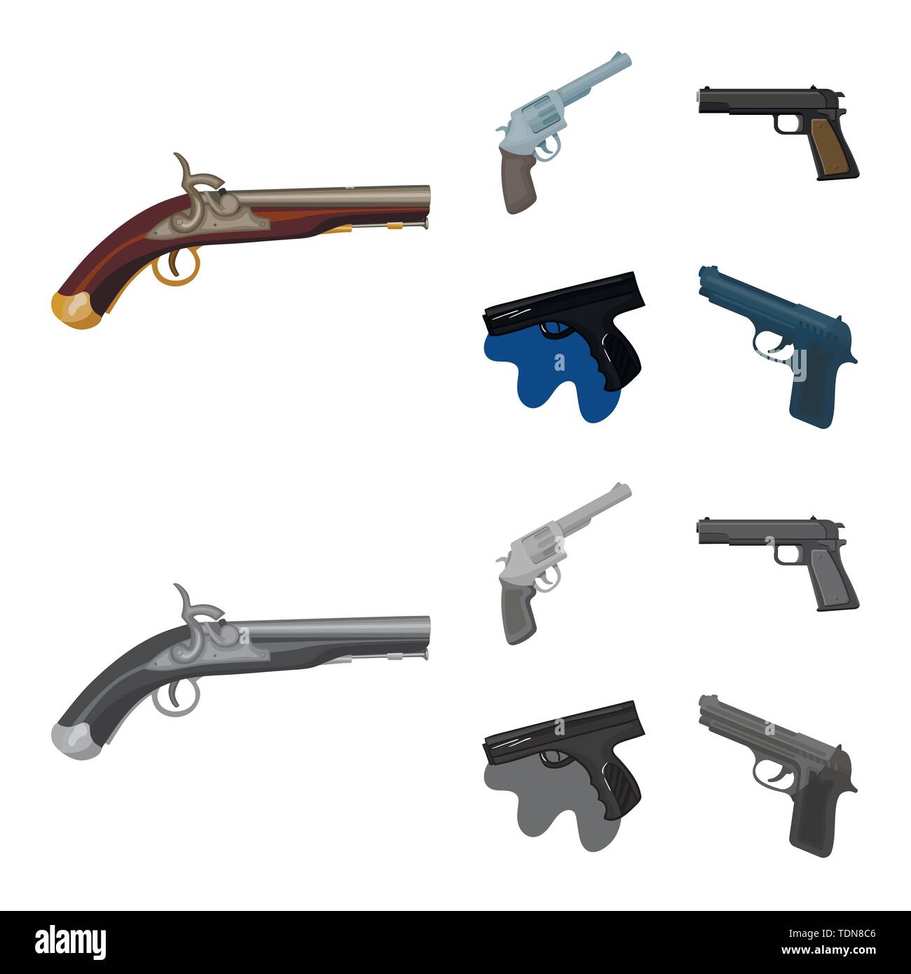 Gun, Skizze, antike, Pulver, Outline, Cowboy, Krieg, Revolver, Pistole ...