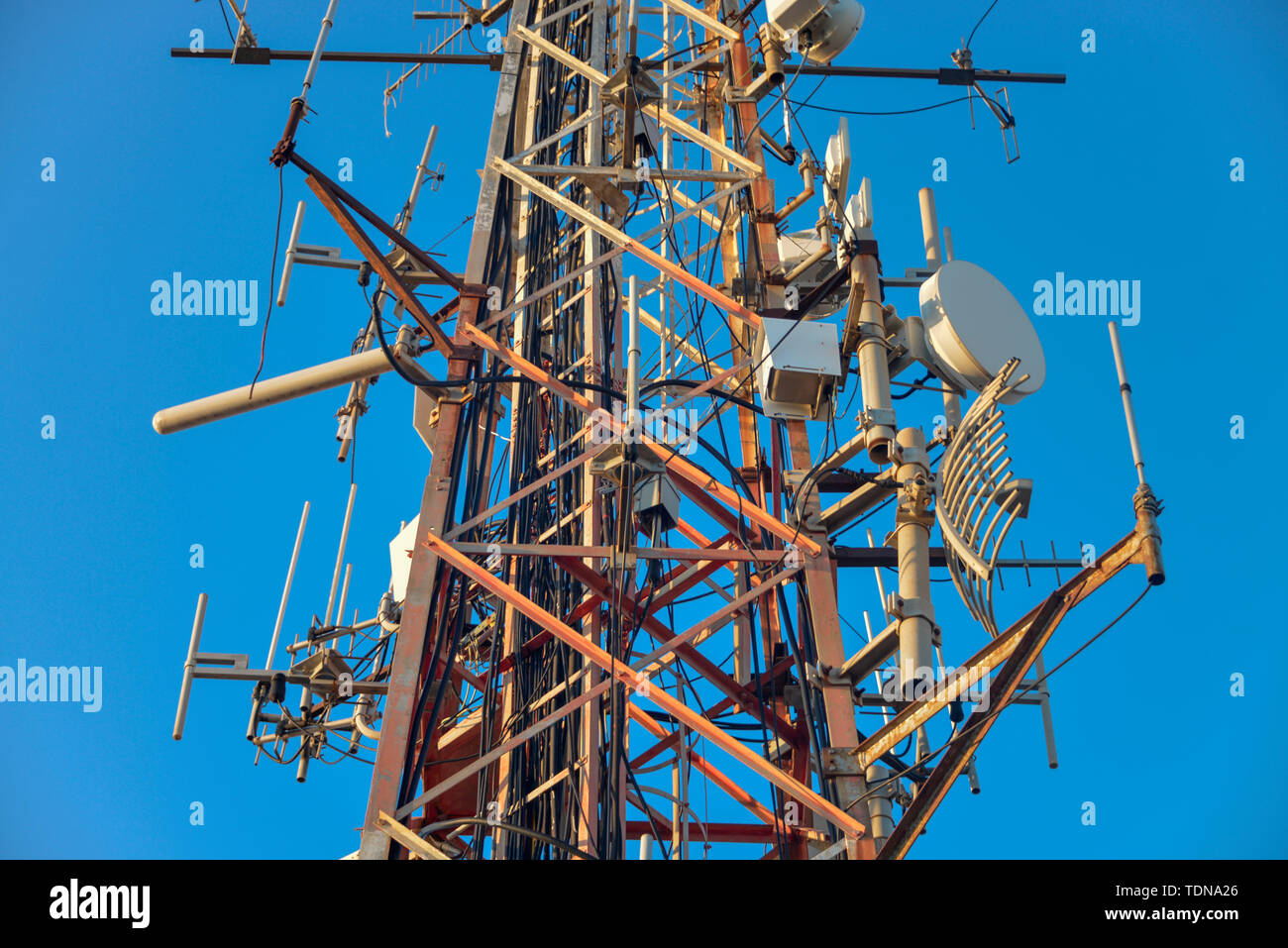 Antennenmast, Neapel, Italien Stockfoto
