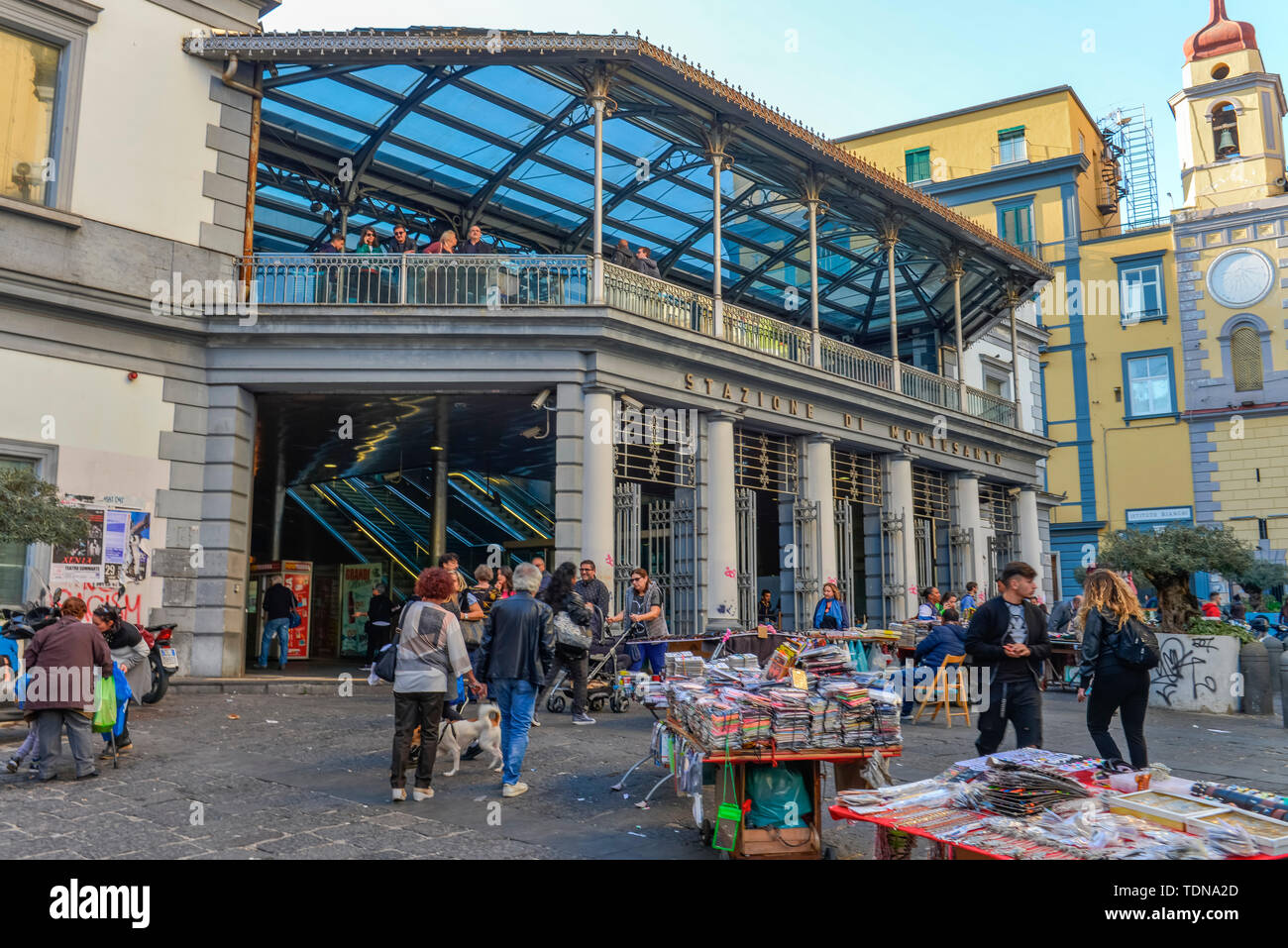 , Standseilbahn Funicolare di Montesanto, Neapel, Italien Stockfoto