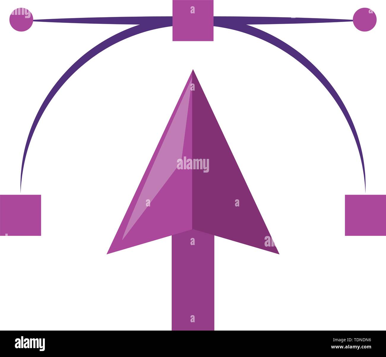 Vektor Auswahlpfeil grafik design Symbol Stock Vektor