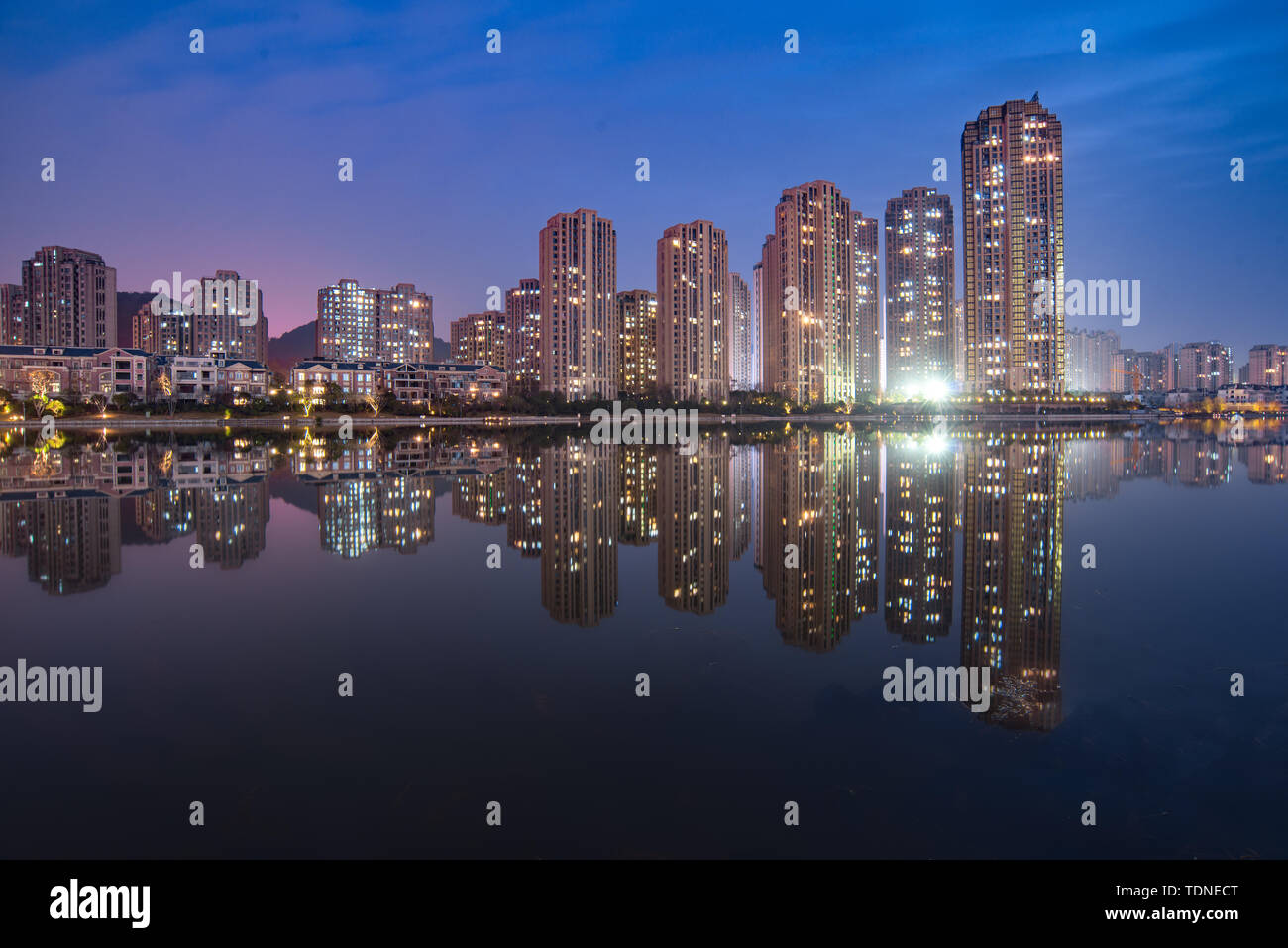 City Night Scene Stockfoto