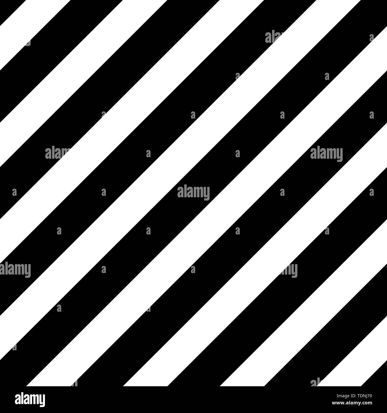 Gerade die diagonalen Linien. Einfache nahtlose Streifenmuster. Schwarze und weiße Textur, vector Hintergrund. Stock Vektor