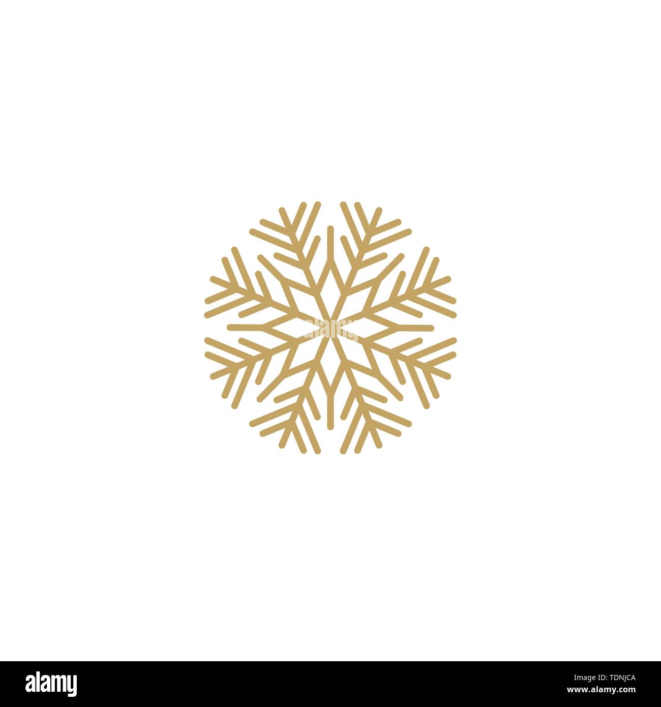 Schneeflocke Vektor icon. Schnee Piktogramm. Winter Symbol. Element für Ihr Design. Stock Vektor