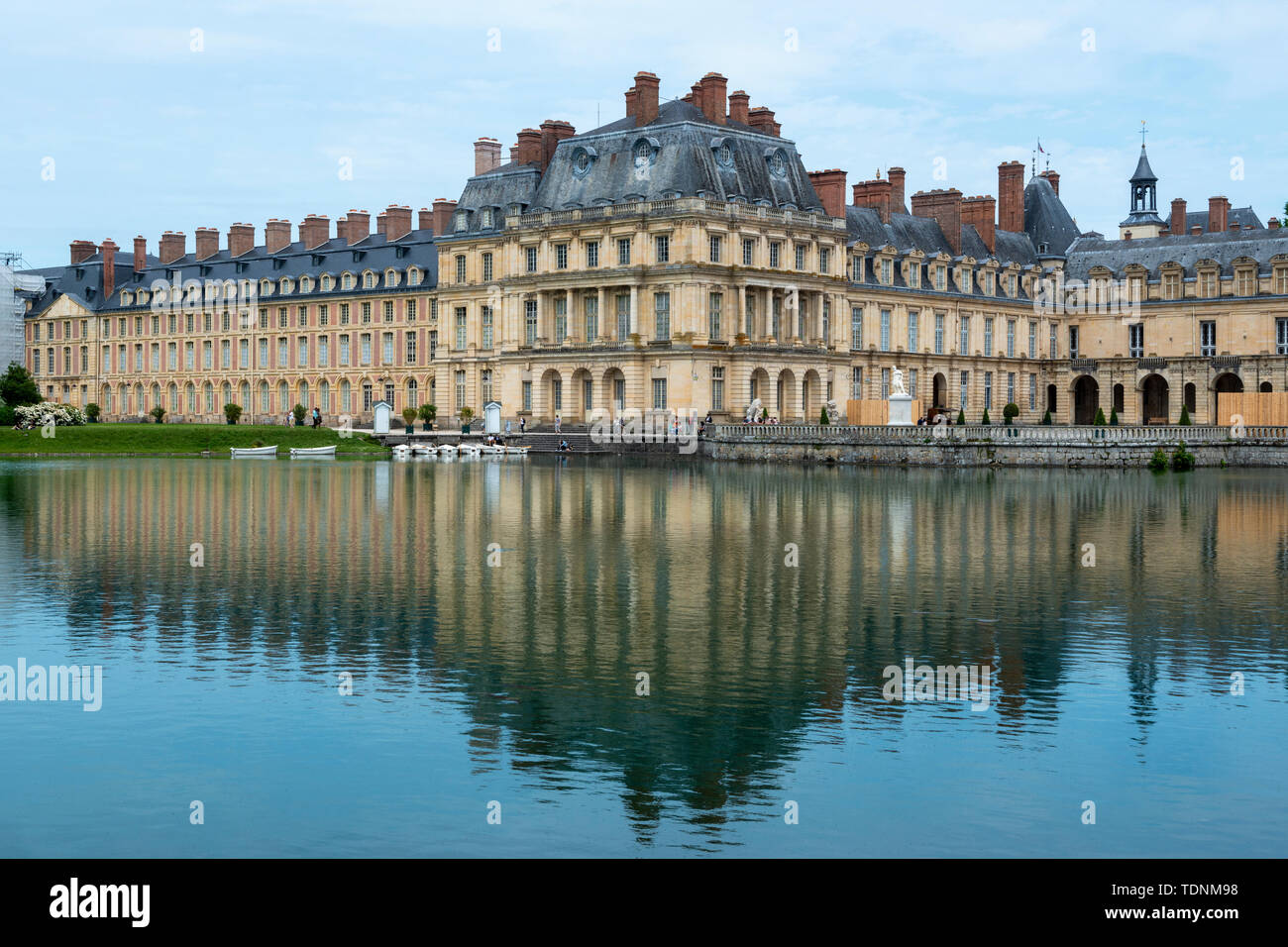 Karpfen Teich im Château de Fontainebleau, Seine-et-Marne, Region Île-de-France Frankreich Stockfoto