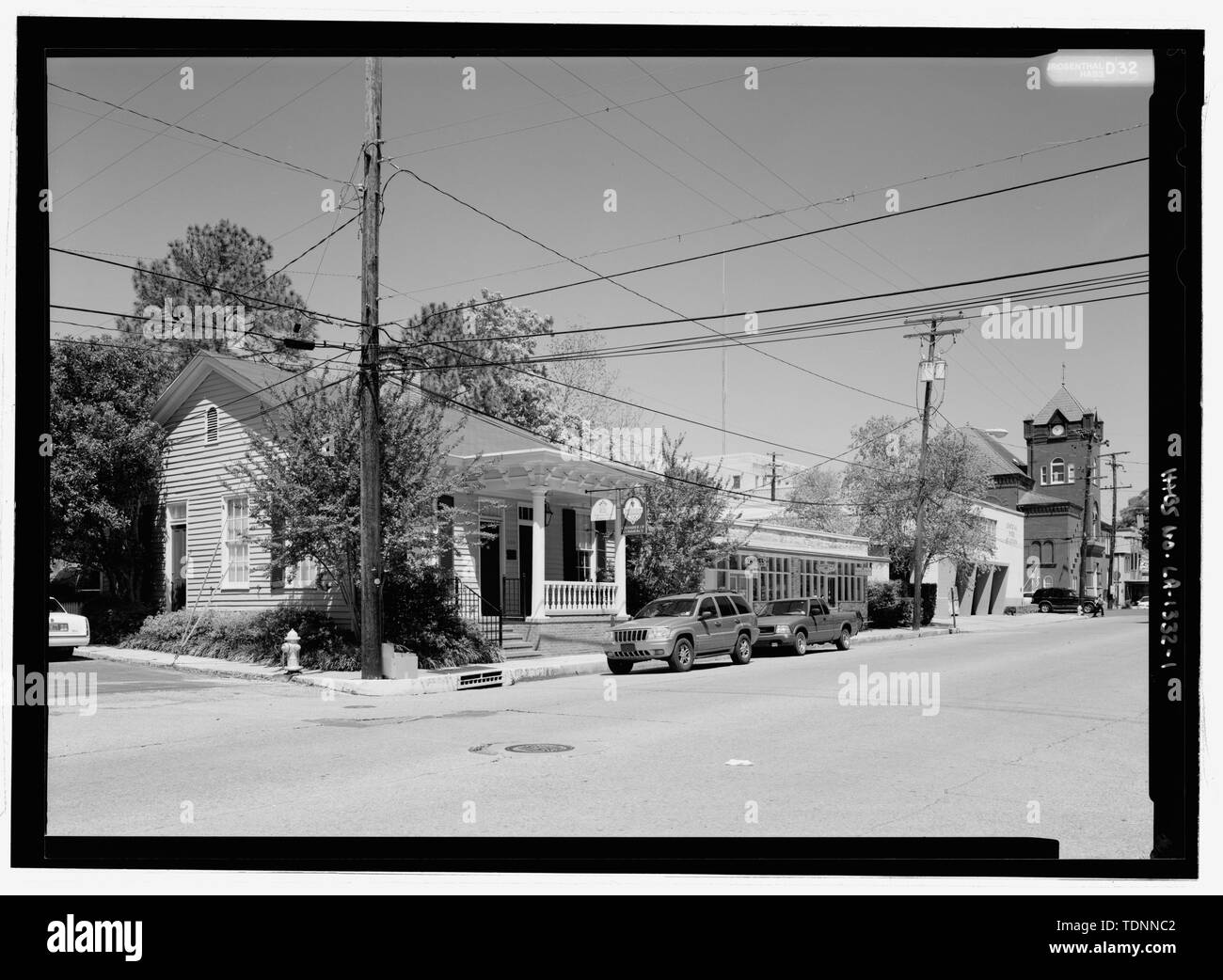 Perspektivische Ansicht Blick von Südosten - Cunningham Law Office, 550 Second Street, Natchitoches, Natchitoches Parish, LA; Cane River National Heritage Area Kommission, Sponsor; Preis, Virginia Barrett, Sender; Rosenthal, James, Fotograf Stockfoto