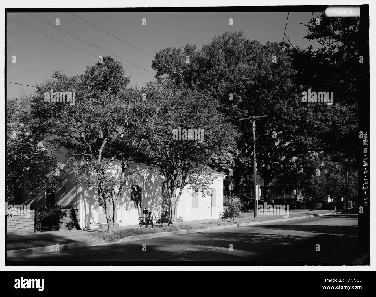 Perspektivische Ansicht Blick von Südosten - Lemee House, 310 Jefferson Street, Natchitoches, Natchitoches Parish, LA; Triscini und Soldini; Preis, Virginia Barrett, Sender; Cane River National Heritage Area Kommission, Sponsor; Jones, Lester, Fotograf; Rosenthal, James, Fotograf Stockfoto