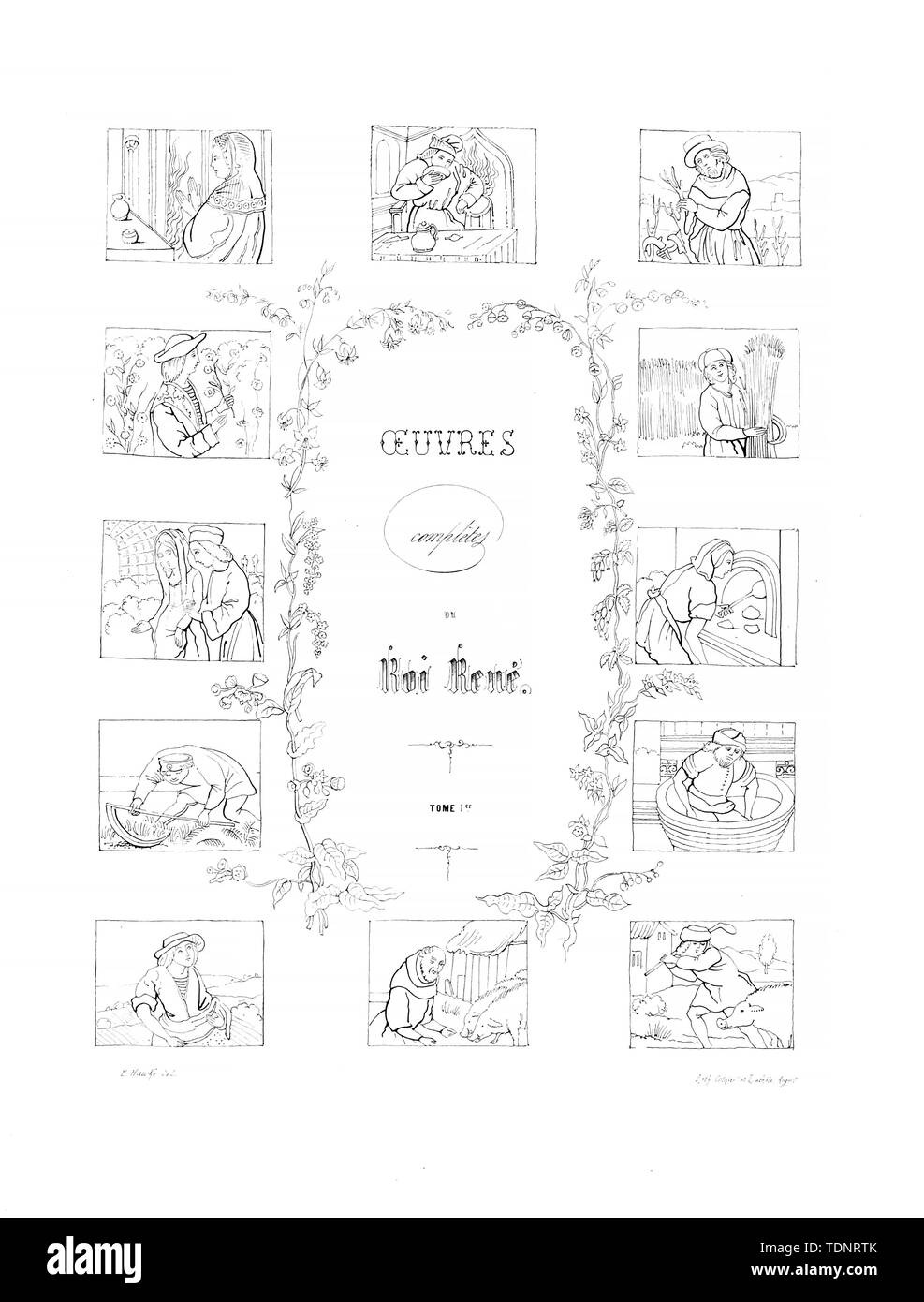 Christian Abbildung. Altes Bild Stockfoto