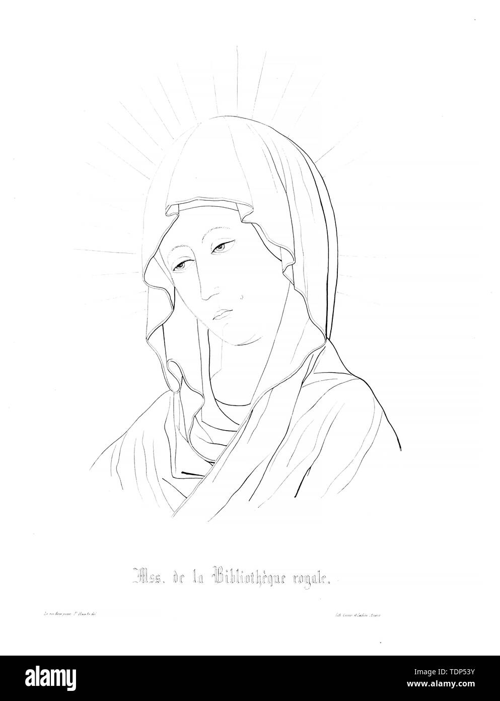 Christian Abbildung. Altes Bild Stockfoto