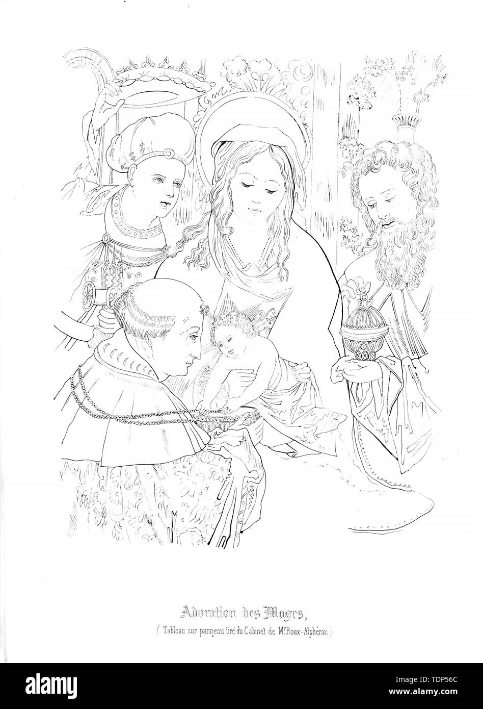 Christian Abbildung. Altes Bild Stockfoto