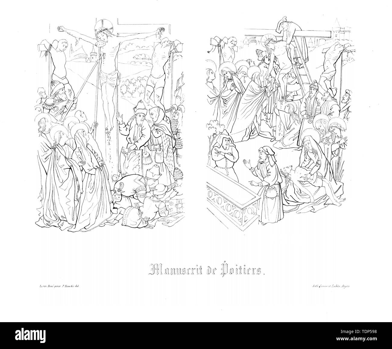 Christian Abbildung. Altes Bild Stockfoto