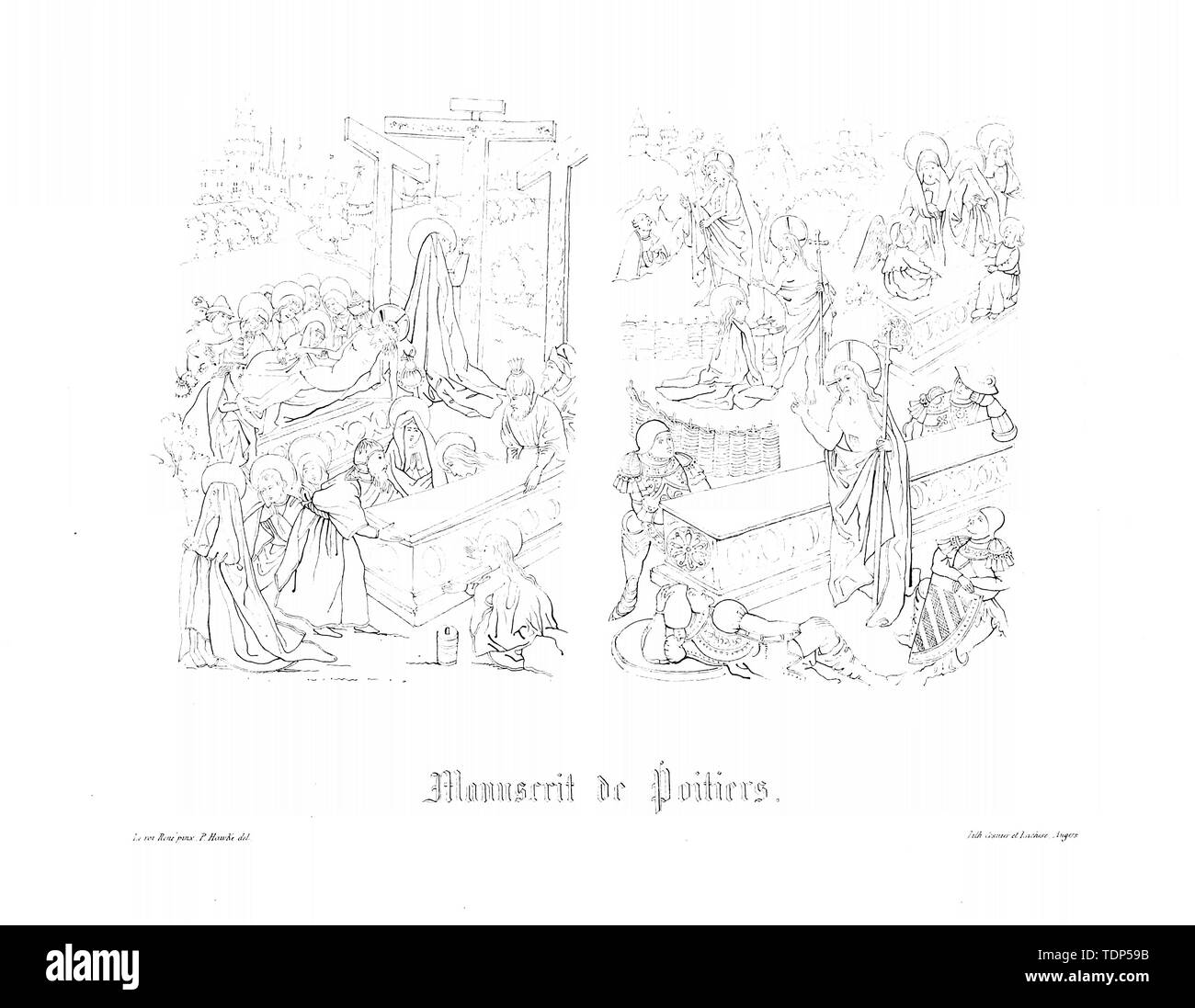 Christian Abbildung. Altes Bild Stockfoto