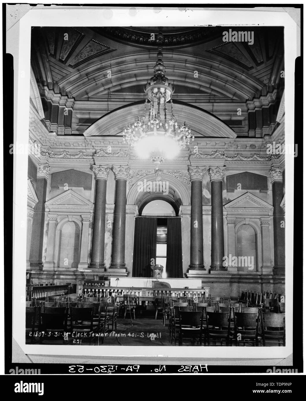 Fotokopie der Stadtrat caucus Zimmer, 31. März 1930. PCA - Der neue öffentliche Gebäude, Penn Square, Breit und Market Street, Philadelphia, Philadelphia County, PA Stockfoto