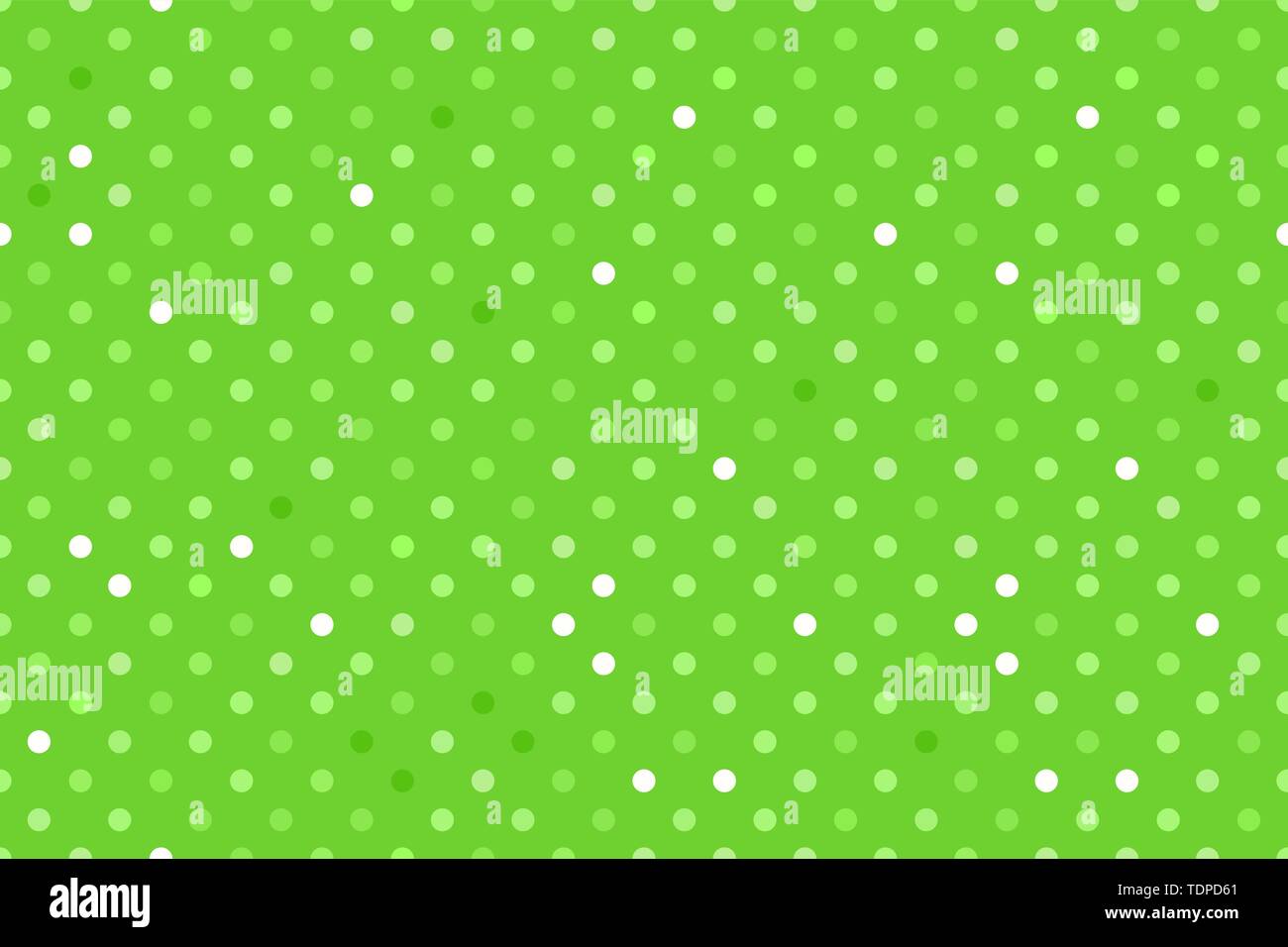 Green Polka Dot. Breite nahtlose Muster Vector Hintergrund. Kinder Oberflächengestaltung Stock Vektor