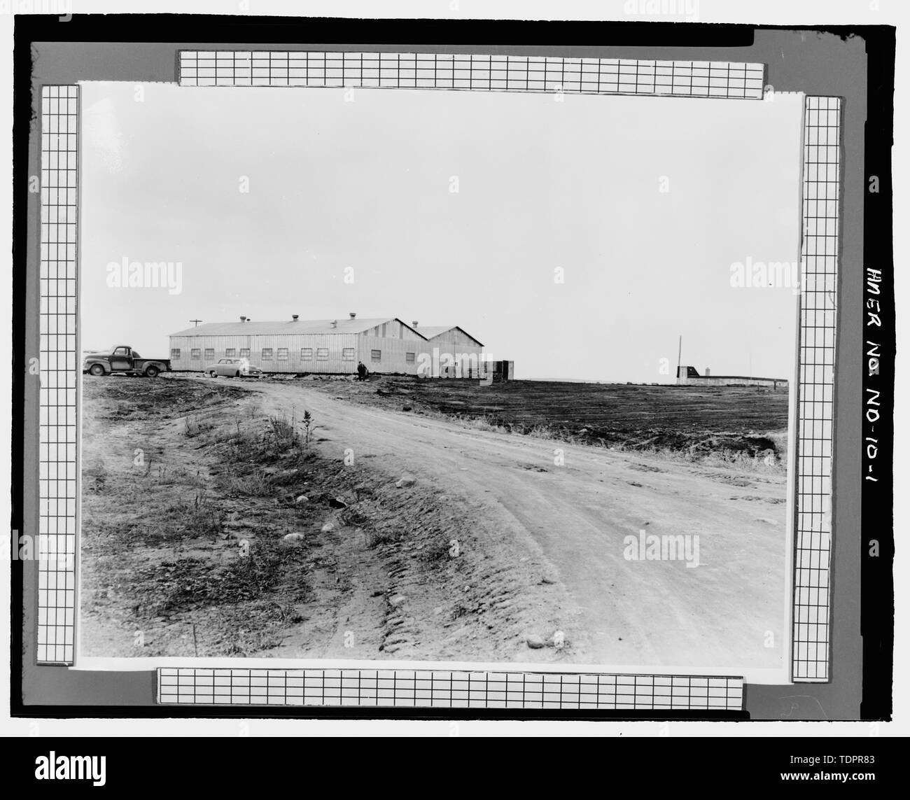 Fotografische Kopie von Foto (Mitte der 1950er Jahre, original Drucken in den Besitz von William Langer Juwel Pflanze, Rolla, North Dakota). Blick auf die Anlage, Blick nach Westen. - Turtle Mountain Ordnance Plant, 213 First Street Northwest, Rolla, Rolette County, ND Stockfoto