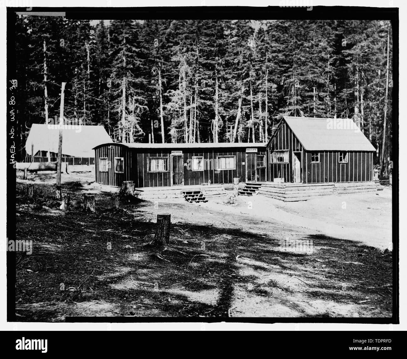 Fotografische Kopie von Foto, Fotograf unbekannt, 10. August 1914 (original Drucken bei US-Büro der Reklamation oberen Columbia Bereich Büro, Yakima, im Bundesstaat Washington). Krankenhaus. - Keechelus Dam, Yakima Fluss, 10 km nordwestlich von Easton, Easton, Kittitas County, WA; US-Büro der Reklamation; Edel, T A; Charles, L J; Swigart, Charles H; Baldwin, E H; Crownover, C E; Fraserdesign, Auftragnehmer; Louter, David, Sender; Fraser, Clayton B, Fotograf Stockfoto