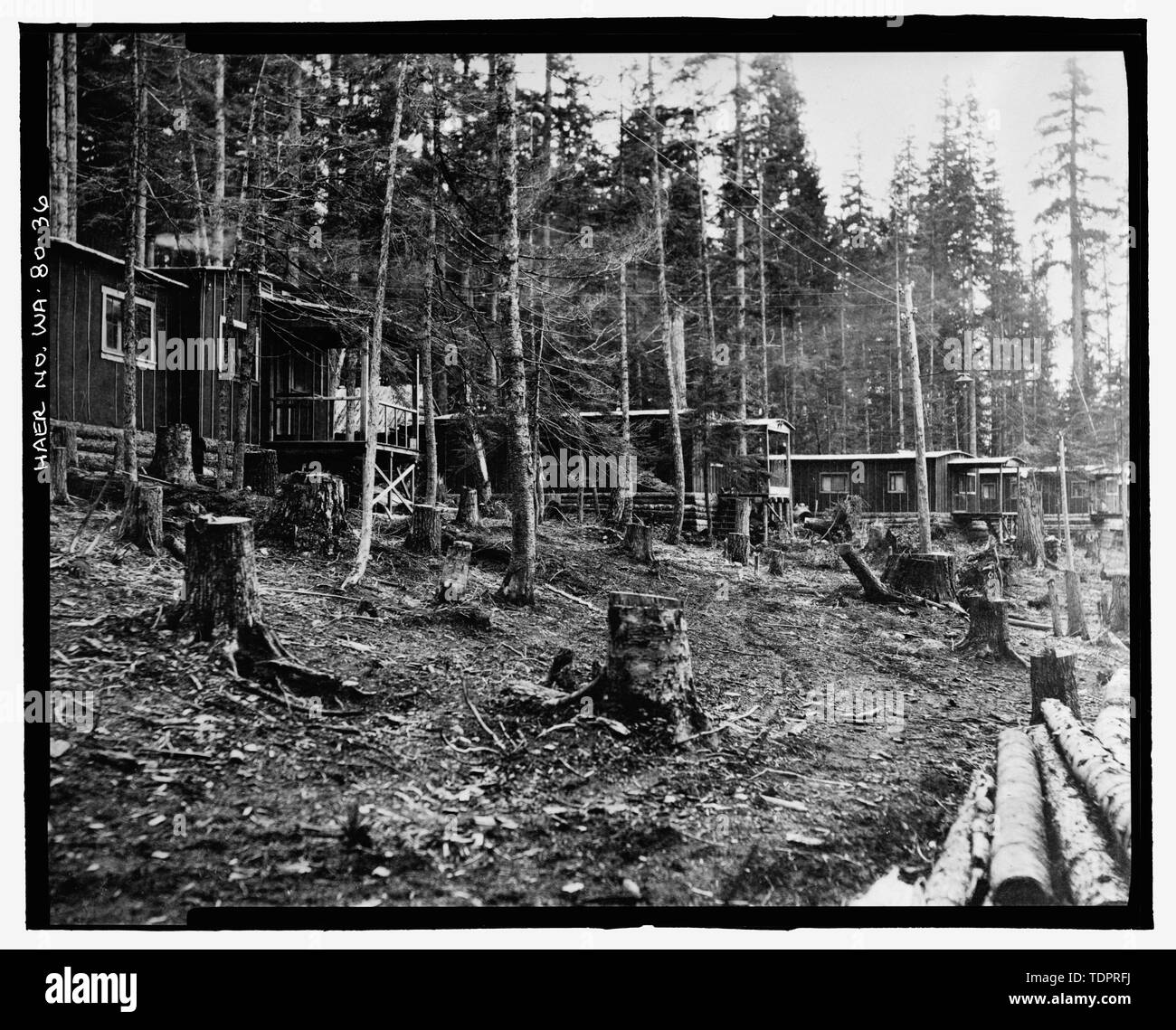 Fotografische Kopie von Foto, Fotograf unbekannt, 11. Oktober 1914 (Original drucken bei US-Büro der Reklamation oberen Columbia Bereich Büro, Yakima, im Bundesstaat Washington). Lake Avenue. Ein Teil der Familie residence Abschnitt. - Keechelus Dam, Yakima Fluss, 10 km nordwestlich von Easton, Easton, Kittitas County, WA; US-Büro der Reklamation; Edel, T A; Charles, L J; Swigart, Charles H; Baldwin, E H; Crownover, C E; Fraserdesign, Auftragnehmer; Louter, David, Sender; Fraser, Clayton B, Fotograf Stockfoto