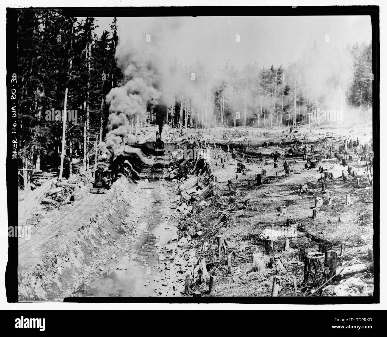 Fotografische Kopie von Foto, Fotograf unbekannt, 28. Mai 1914 (original Drucken bei US-Büro der Reklamation oberen Columbia Bereich Büro, Yakima, im Bundesstaat Washington). Anzeigen von Dampf Schaufel Aushöhlung und allgemeine Ansicht von Norden Grube ausleihen. - Keechelus Dam, Yakima Fluss, 10 km nordwestlich von Easton, Easton, Kittitas County, WA; US-Büro der Reklamation; Edel, T A; Charles, L J; Swigart, Charles H; Baldwin, E H; Crownover, C E; Fraserdesign, Auftragnehmer; Louter, David, Sender; Fraser, Clayton B, Fotograf Stockfoto