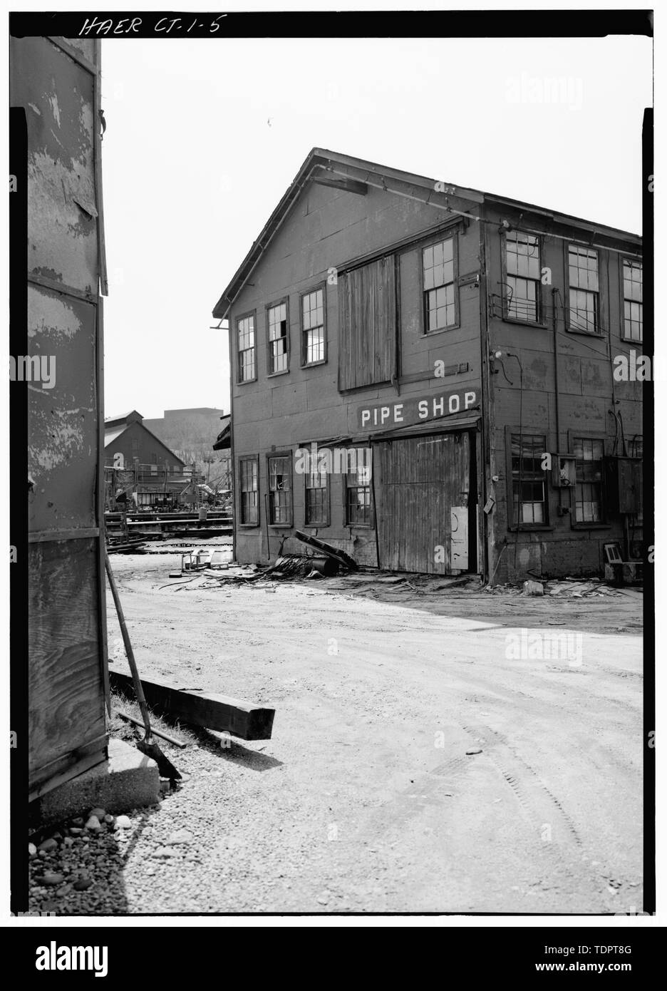 Rohr, Farbe und elektrische Shop, Osten - Thames Tow Boot Company, New London, New London County, CT Stockfoto