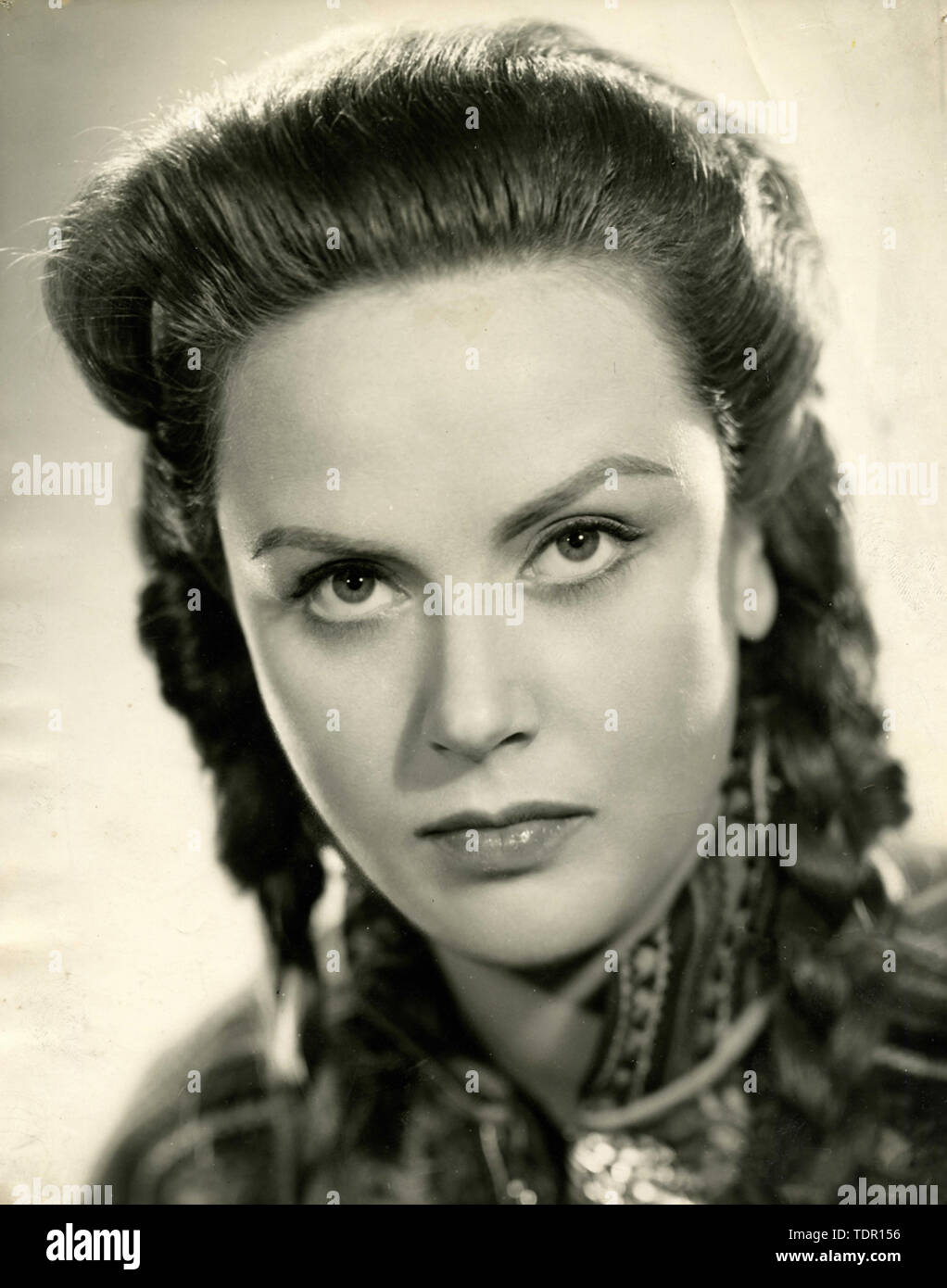 Schauspielerin Nadia Gray im Film Tal der Adler, 1951 Stockfoto