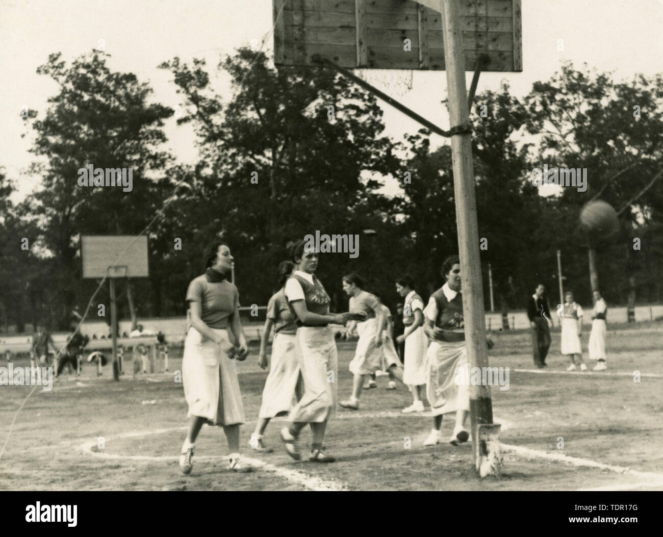 Frauen Sport während des Faschismus: Korb, Italien 1936 Stockfoto