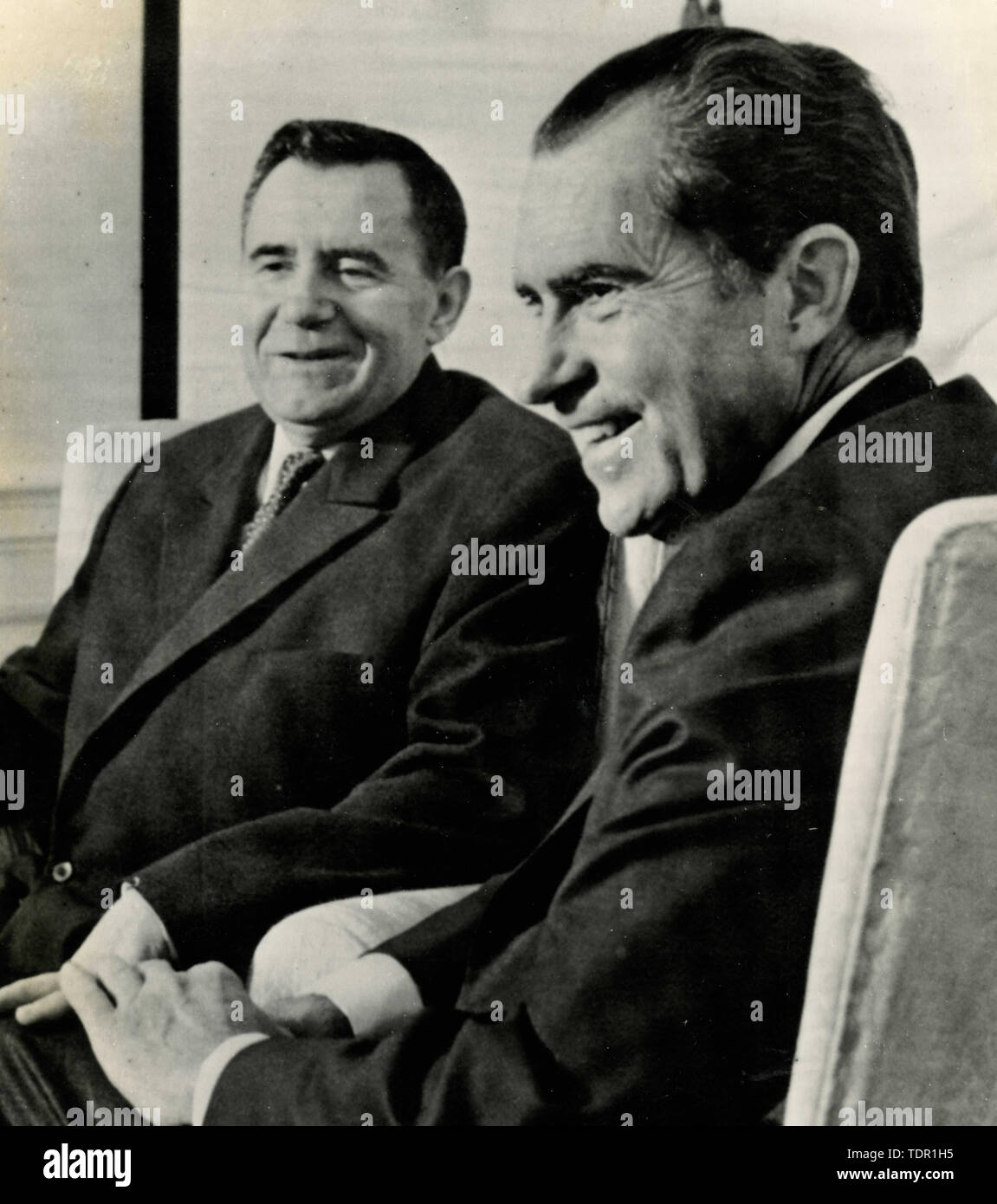 Nixon-Gromiko Gespräche im Weißen Haus, Washington DC, USA 1970 Stockfoto