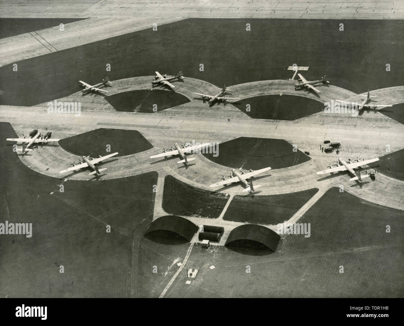 Flotte von Boeing 29 gesendet von der US-Regierung, UK Sommer 1948 nach England Stockfoto