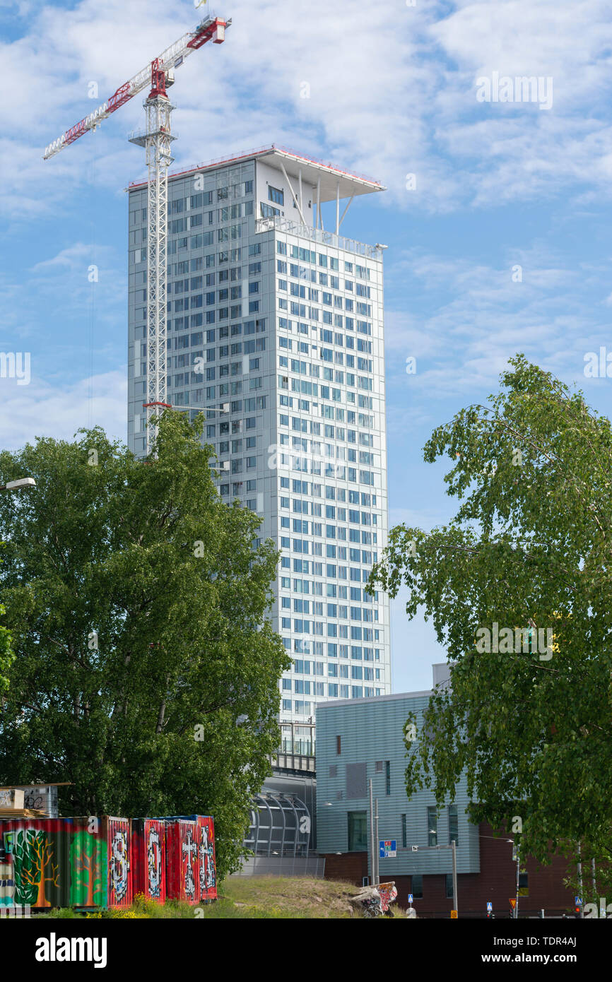 Majakka Apartment Tower House in Kalasatama Helsinki Stockfoto