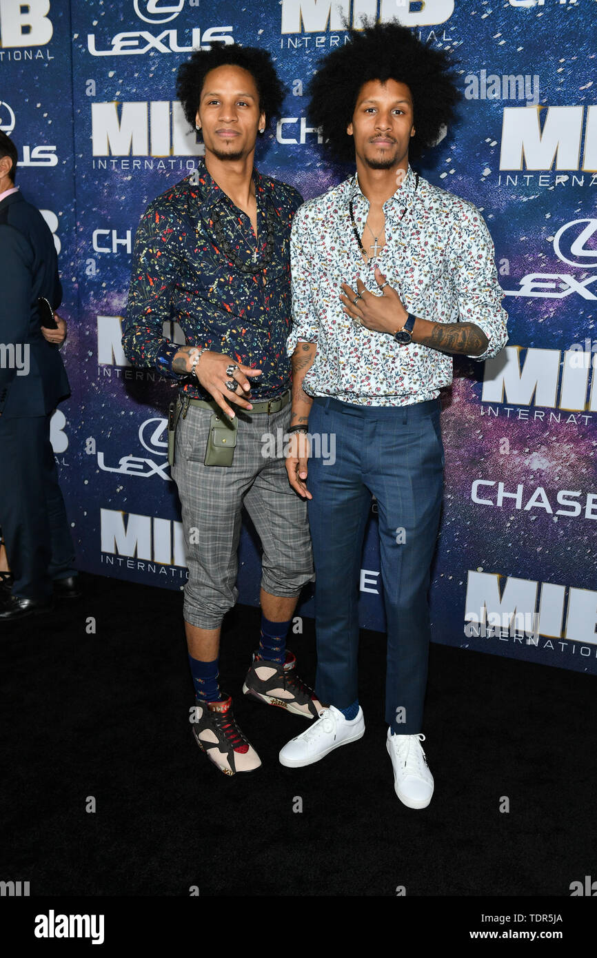 Laurent Bürgerlichen und Larry Bürgerlichen besuchen Die 'Men in Black International' Weltpremiere auf AMC Loews Lincoln Square 13 Am 11. Juni 2019 in New Yo Stockfoto