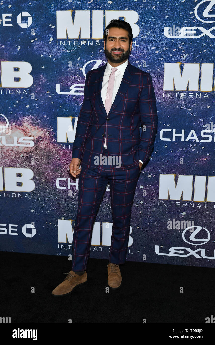 Kumail Nanjiani besucht die 'Men In Black International' Weltpremiere auf AMC Loews Lincoln Square 13 Am 11. Juni 2019 in New York City. Stockfoto