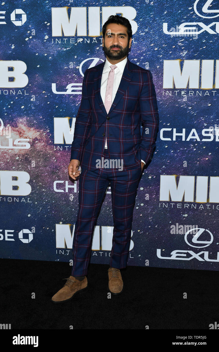 Kumail Nanjiani besucht die 'Men In Black International' Weltpremiere auf AMC Loews Lincoln Square 13 Am 11. Juni 2019 in New York City. Stockfoto