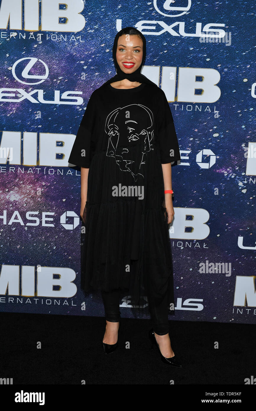 Blair Imani besucht die 'Men In Black International' Weltpremiere auf AMC Loews Lincoln Square 13 Am 11. Juni 2019 in New York City. Stockfoto