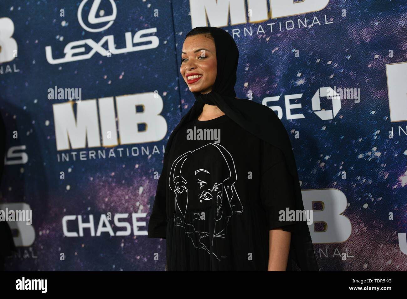 Blair Imani besucht die 'Men In Black International' Weltpremiere auf AMC Loews Lincoln Square 13 Am 11. Juni 2019 in New York City. Stockfoto