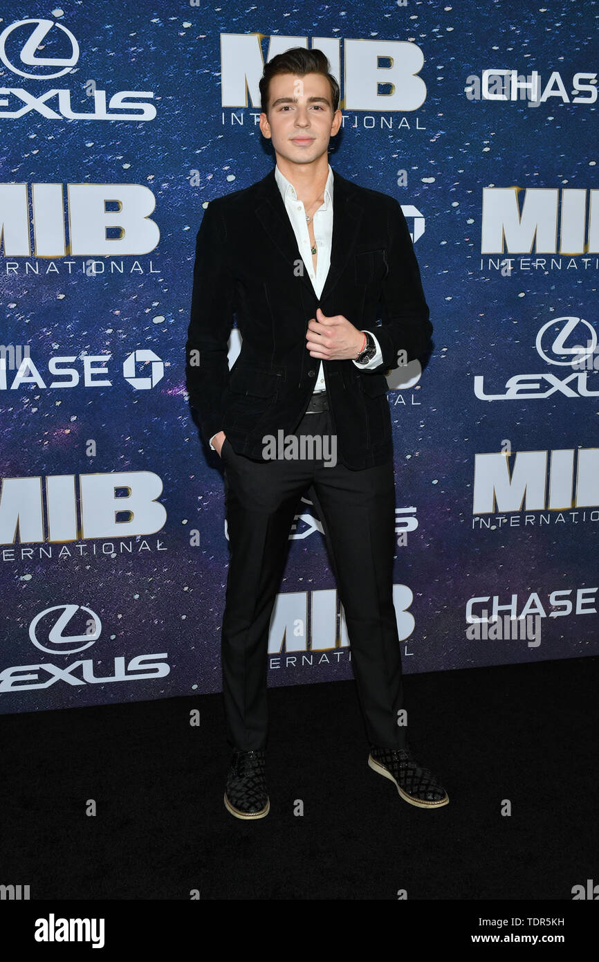 Abel Regen besucht die 'Men In Black International' Weltpremiere auf AMC Loews Lincoln Square 13 Am 11. Juni 2019 in New York City. Stockfoto