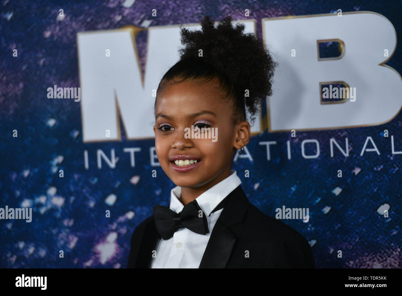 Mandeiya Flory besucht die 'Men In Black International' Weltpremiere auf AMC Loews Lincoln Square 13 Am 11. Juni 2019 in New York City. Stockfoto