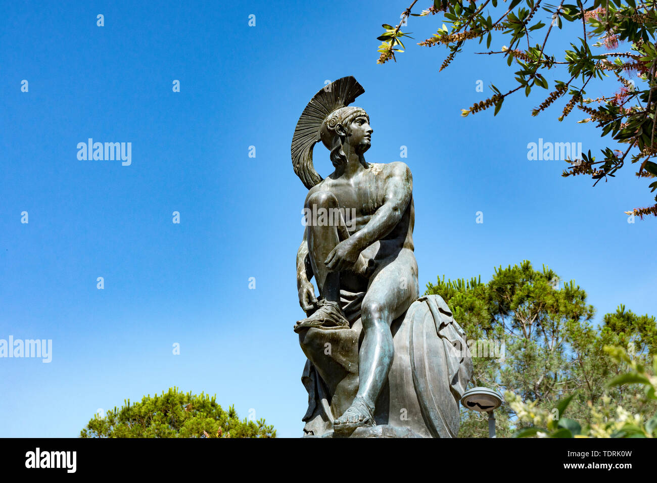 Statue des theseion Theseus in der Gegend von Athen in Griechenland Stockfoto