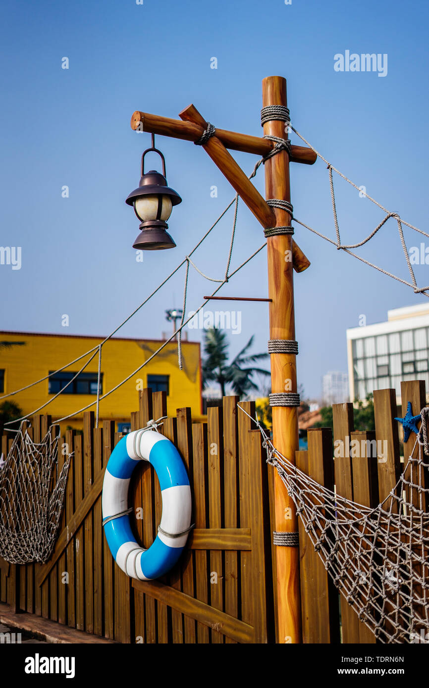 Changzhou Dinosaurier Garten und Dino Wasser Stadt Stockfoto