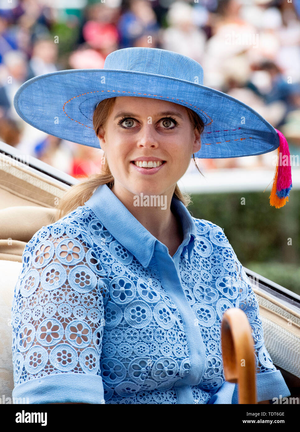 Ascot, Großbritannien. Juni, 2019 18. Prinzessin Beatrice in Ascot, Großbritannien, 18. Juni 2019. | Quelle: dpa/Alamy leben Nachrichten Stockfoto