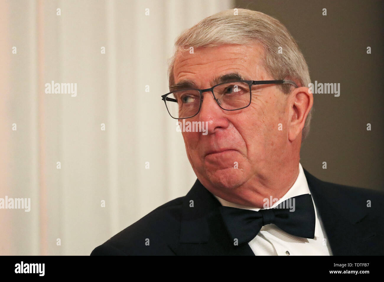 Roger Carr, Vorsitzende von BAE Systems nimmt an den jährlichen Bankiers und Kaufleute Abendessen im Mansion House in London. Stockfoto