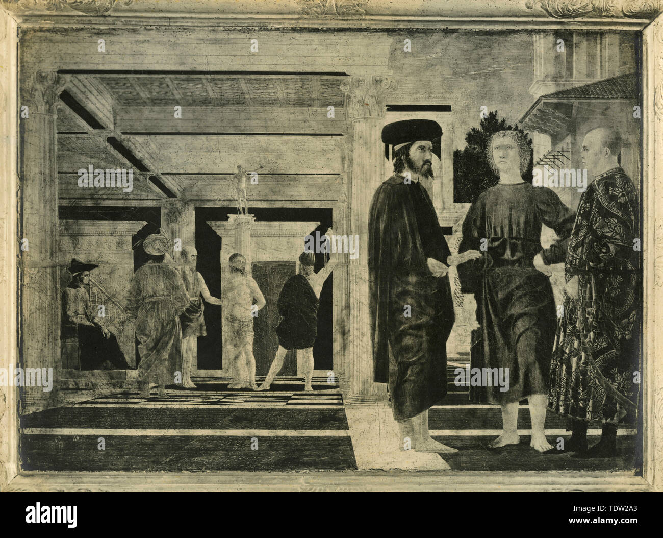 Die Geißelung, Gemälde von Piero della Francesca Stockfoto