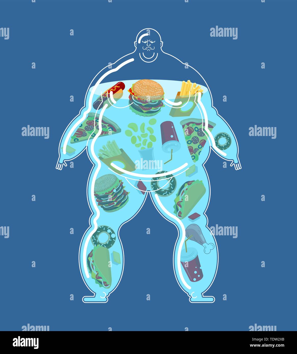 Voller Bauch Stock Vektorgrafiken Kaufen Alamy