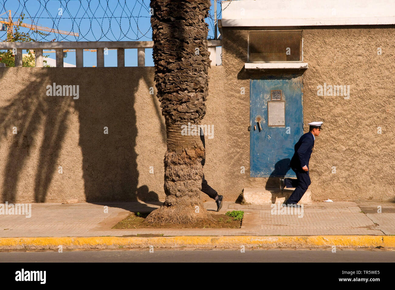 Marine Offiziere in Casablanca, Marokko, Casablanca Stockfoto