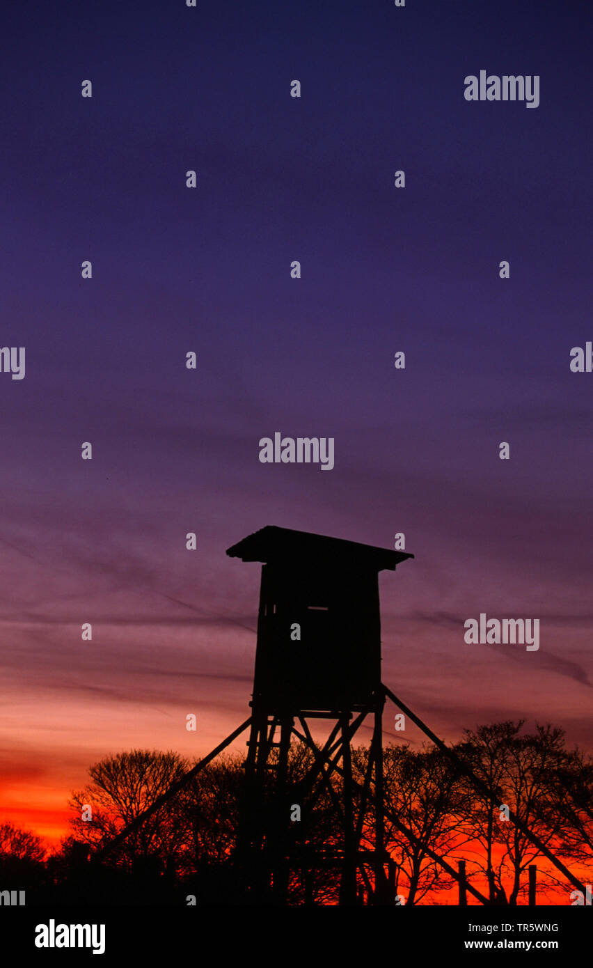 Angesprochen bei Sonnenaufgang, Deutschland, Nordrhein-Westfalen Stockfoto