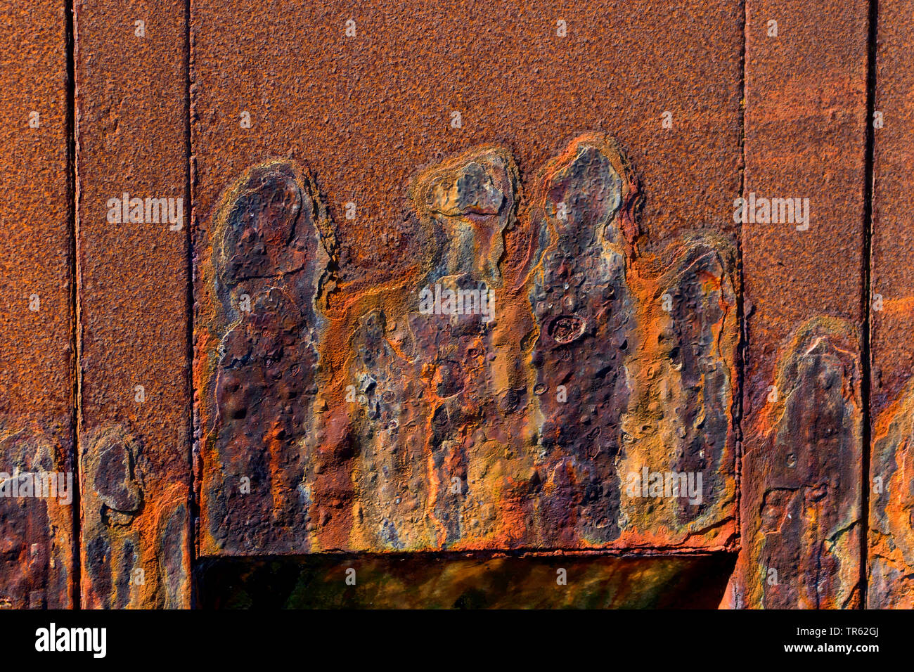 Rost im Hafen der Insel Duene, Deutschland, Schleswig-Holstein, Helgoland Stockfoto