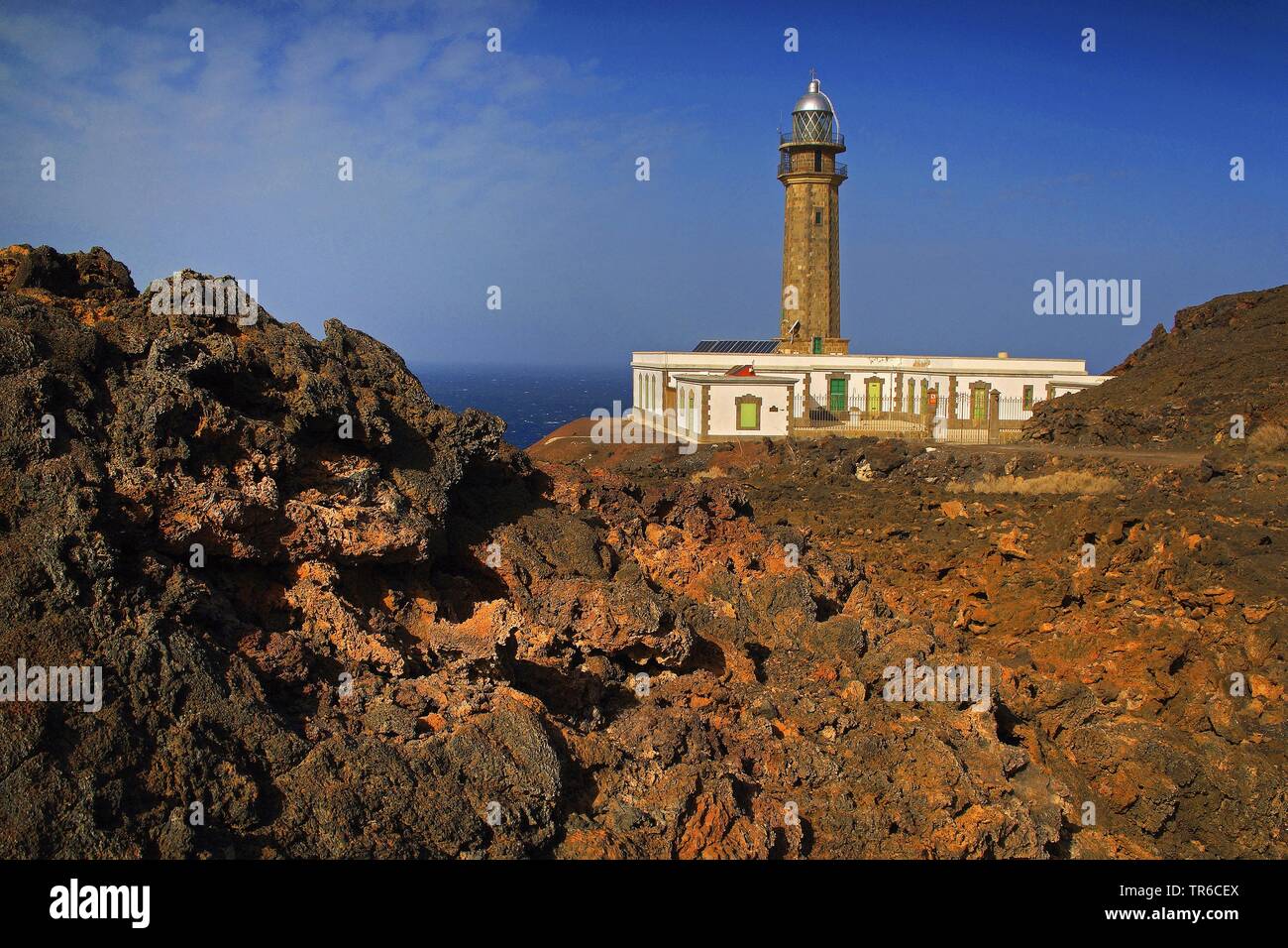 Leuchtturm Faro de Orchilla, Kanarischen Inseln, El Hierro Stockfoto